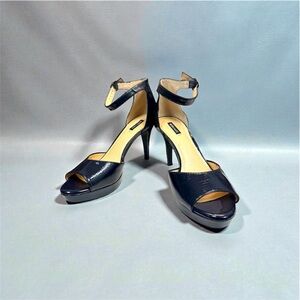 Alex Marie Navy Patent Leather 4 inch Heels